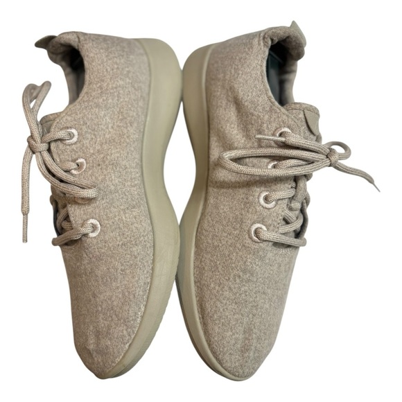 Allbirds Wool Runners Size 9 Women’s Beige Wool Running Shoes Low Top Lace Up - Picture 6 of 15